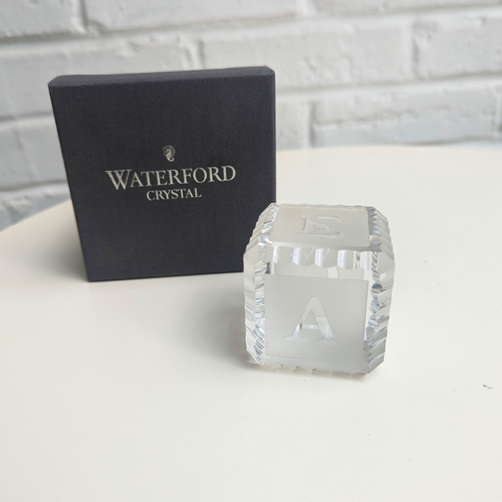 Waterford Letter Cube